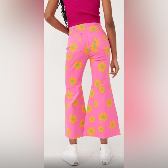 NWT Free People Youthquake Printed Crop Flares - Picture 3 of 4